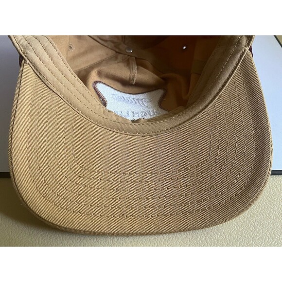 Miller High Life Beer Snapback Trucker Hat Cap Tan Adjustable Rope - Picture 8 of 8